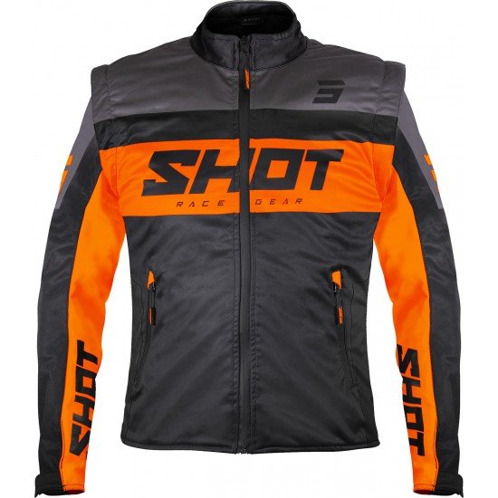 Casaco SOFTSHELL LITE 3.0 Preto/Laranja Shot