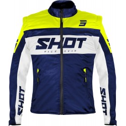 Casaco SOFTSHELL LITE 3.0 Azul Marinho / Amarelo Neon SHOT