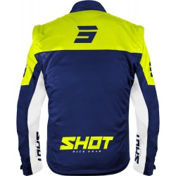 Casaco SOFTSHELL LITE 3.0 Azul Marinho / Amarelo Neon SHOT