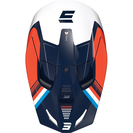 Capacete RACE TRACER Laranja Neon Brilho SHOT
