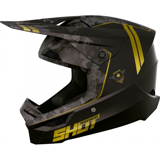 Capacete FURIOUS ARMY Dourado Mate SHOT