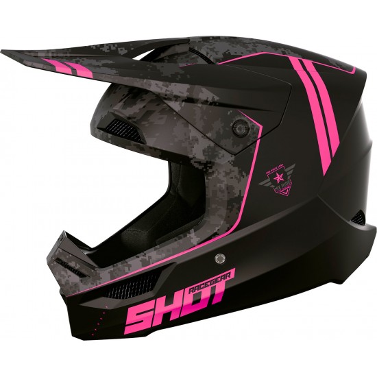 Capacete FURIOUS ARMY Rosa Mate SHOT