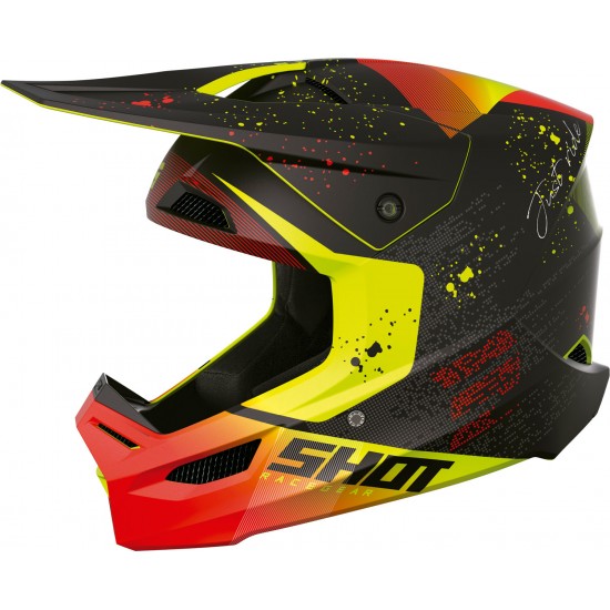 Capacete FURIOUS MATRIX Vermelho Mate SHOT