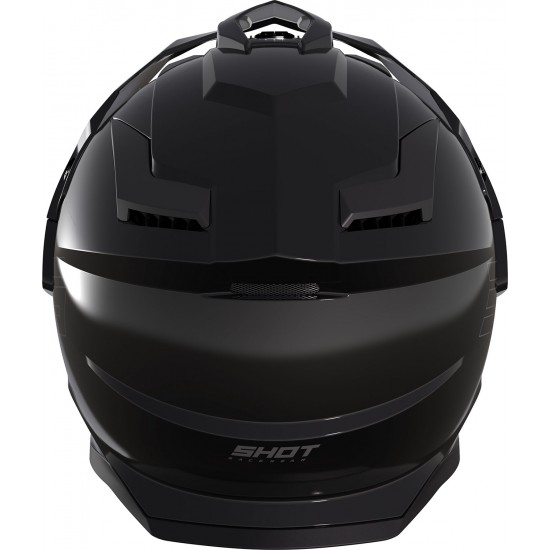 Capacete c/ Viseira TREK SOLID Preto Brilhante Shot