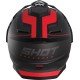 Capacete c/ Viseira TREK RALLY Preto/Vermelho Mate Shot