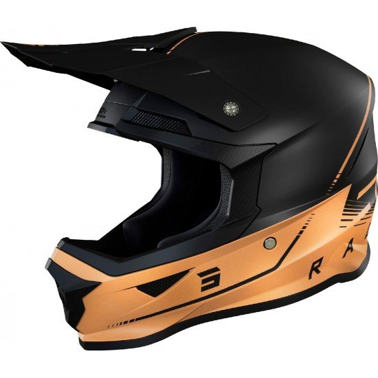 Capacete FURIOUS RAW 3.0 Shot Preto / Bronze