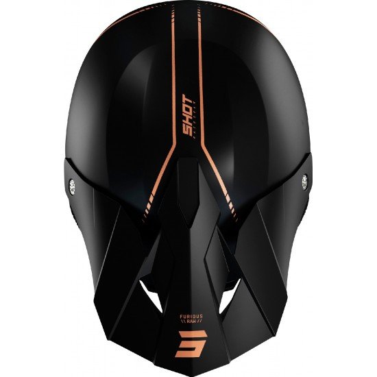 Capacete FURIOUS RAW 3.0 Shot Preto / Bronze
