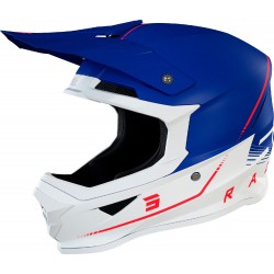 Capacete FURIOUS RAW 3.0 Azul Marinho / Vermelho Mate SHOT