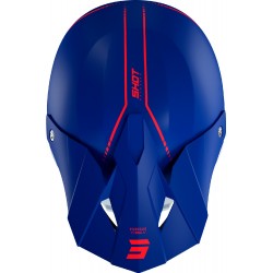 Capacete FURIOUS RAW 3.0 Azul Marinho / Vermelho Mate SHOT