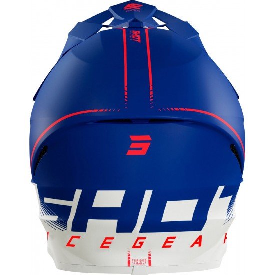 Capacete FURIOUS RAW 3.0 Shot Azul Marinho / Vermelho Mate
