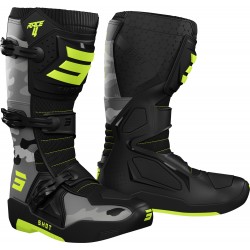 Botas RACE 4 Camo / Amarelas Neon SHOT