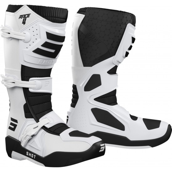 Botas RACE 4 Brancas Shot