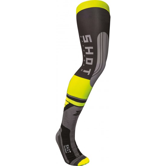 Meias INTERCEPTOR 2.0 Amarelas Neon SHOT