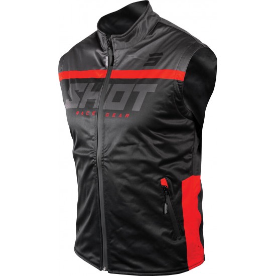 Casaco S / Mangas BODYWARMER LITE 2.0 Preto / Vermelho SHOT