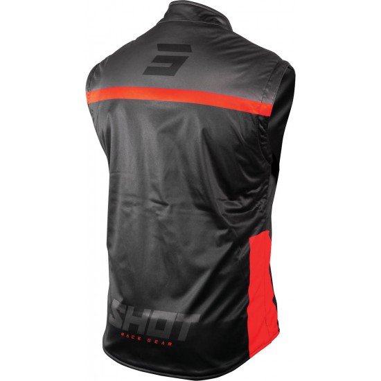 Casaco S / Mangas BODYWARMER LITE 2.0 Preto / Vermelho SHOT