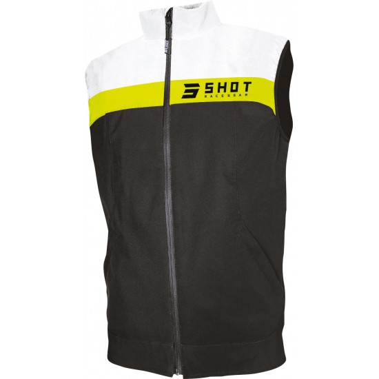 Casaco S / Mangas BODYWARMER LITE 2.0 Preto / Amarelo Neon SHOT
