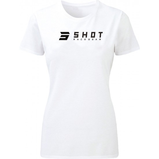 T-Shirt Mulher TEAM 2.0 Branca SHOT