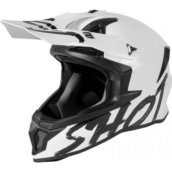 Capacete LITE SOLID Branco brilho Shot