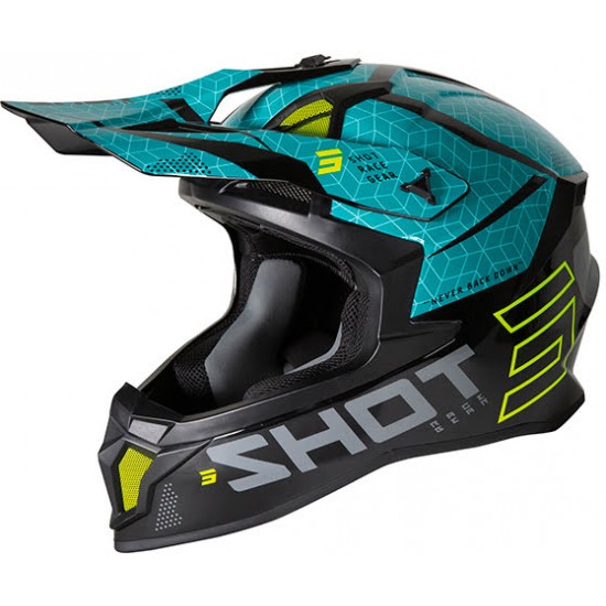 Capacete LITE CORE Preto / Azul brilho SHOT