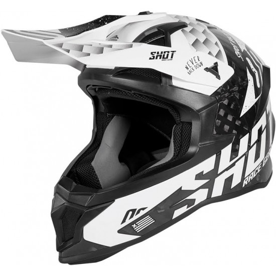 Capacete LITE CARBON RUSH Carbono / Preto brilho SHOT
