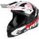 Capacete LITE CARBON RUSH Carbono / Preto / Vermelho brilho SHOT