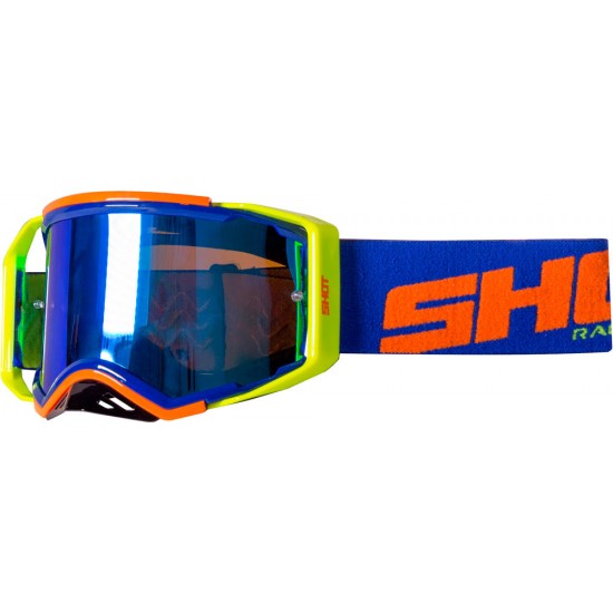 Oculos LITE Azul/Laranja neon brilho Shot