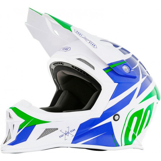 Capacete STRIKER EXOD Azul / Verde SHOT