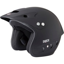 Capacete Jet SHOCK Preto mate Shot