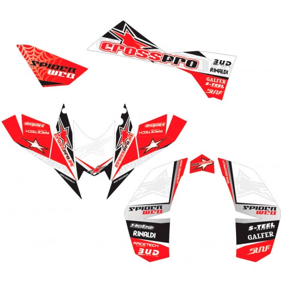 Kit Autocolantes Crosspro Ktm 450 / 505 / 525 Sx - Xc Atv