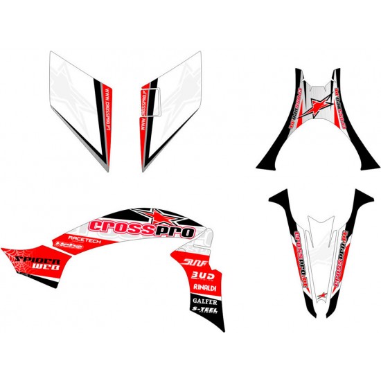 Kit Autocolantes Crosspro Light Yamaha Yfz 450r Kit Autocolantes Crosspro Light Yamaha Yfz 450r