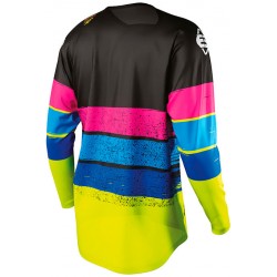 Camisola Criança Stripe Amarela neon / Azul / Rosa Shot