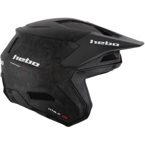 Capacete HTR-C02 ZONE RACE CARBON FORGED Preto Mate Hebo