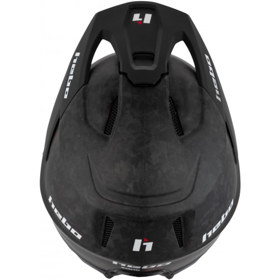 Capacete HTR-C02 ZONE RACE CARBON FORGED Preto Mate Hebo