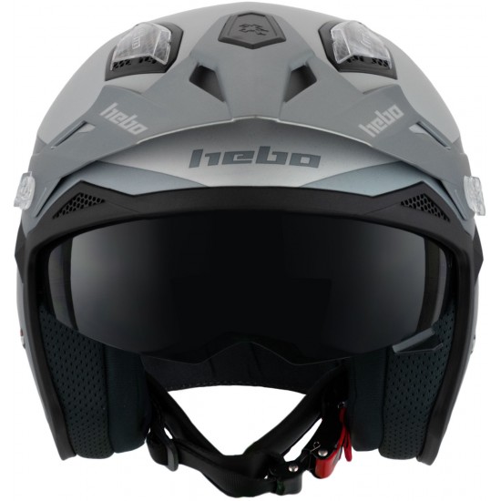 Capacete HTR-P01 V6 ZONE 5 BICOLOR Cinza Hebo