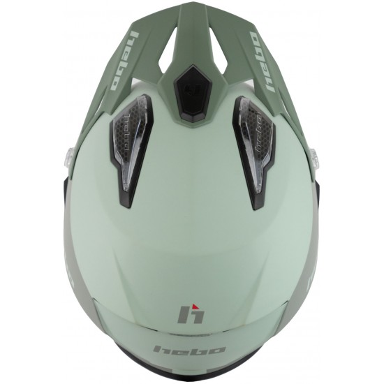 Capacete HTR-P01 V6 ZONE 5 BICOLOR Verde Hebo
