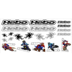 FOLHA KIT AUTOCOLANTES 510X245mm HEBO RACING