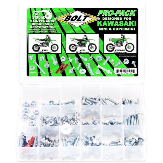 Kit de Parafusos PRO PACK | KAWASAKI KX MINIS BOLT MOTORCYCLE HARDWARE Kawasaki