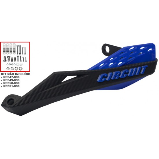 Proteções de mãos Circuit Fenix Nylon Black/Black Proteções de mãos Circuit Fenix Nylon Black/Black