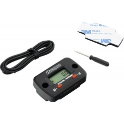Contador de horas / RPM Preto (Bateria CR2032 Subs.) RACEPRO