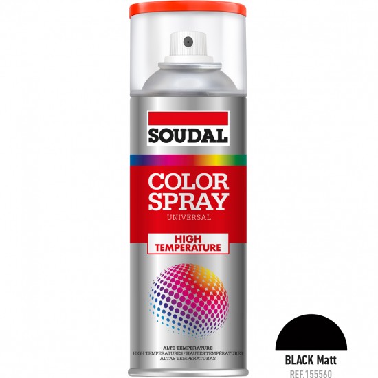Spray Tinta ALTA-TEMPERATURA Soudal Spray Tinta ALTA-TEMPERATURA Soudal