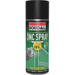 Spray de Zinco Mate Escuro Premium 98% Soudal