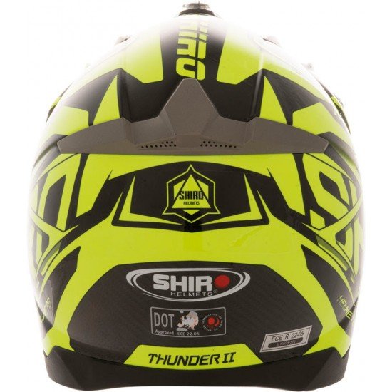 Capacete SHIRO MX-917 THUNDER Amarelo neon SHIRO HELMETS