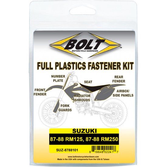Kit de Parafusos para Plásticos BOLT BOLT MOTORCYCLE HARDWARE Suzuki