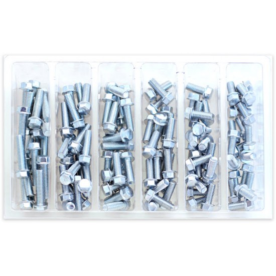 Parafuso Sextavado c / Flange M6 (chave-8mm 60 / un 12-25mm) BOLT MOTORCYCLE HARDWARE