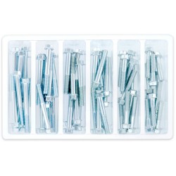 Parafuso Sextavado c / Flange M6 (chave-8mm 60 / un 30-45mm) BOLT MOTORCYCLE HARDWARE