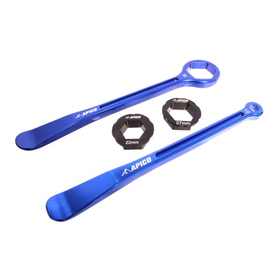 Kit Desmonta Pneus com Chave para Roda Apico 