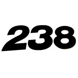 Numero Dorsal US-STYLE 15cm Preto (25Un) ZAP TECHNIX