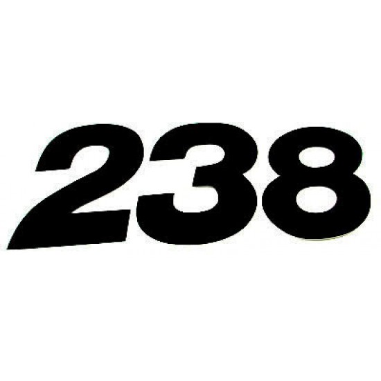 Numero Dorsal US-STYLE 15cm Preto (25Un) ZAP TECHNIX