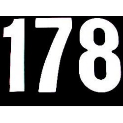 Numero Dorsal STANDARD 15cm Branco (25Un) ZAP TECHNIX