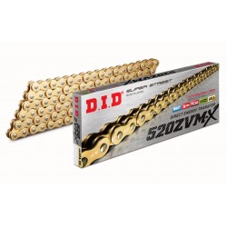 Corrente Did 520 ZVM-X X-rings Dourada